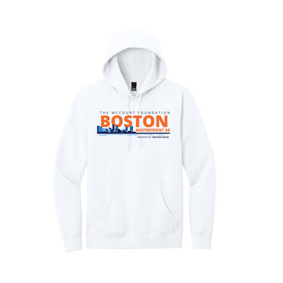 Sudadera unisex con capucha de polar VIT blanca Waterfront 5K (DT6100)