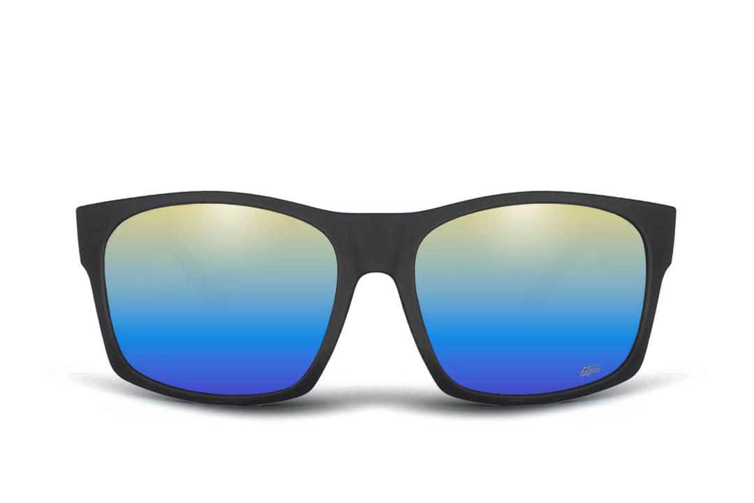Big Kahuna XL - Matte Black - Blue Gold Gradient Polarized