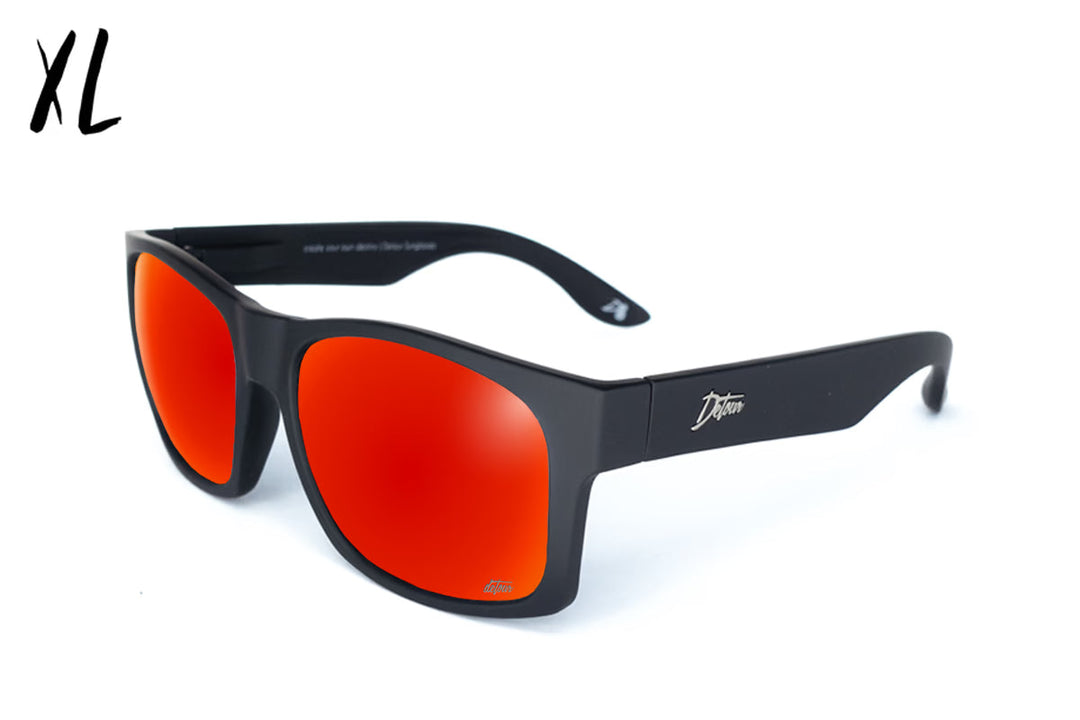 Big Kahuna XL - Matte Black - Red Sunset Polarized