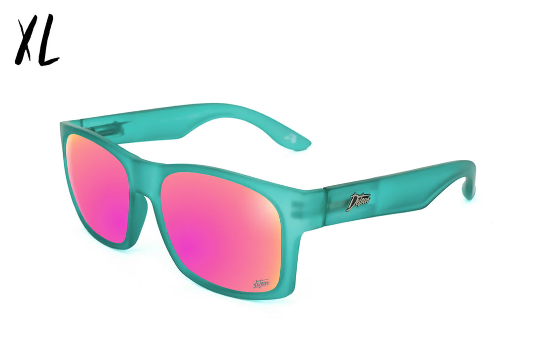 Big Kahuna XL - Frosted Green - Pink Polarized