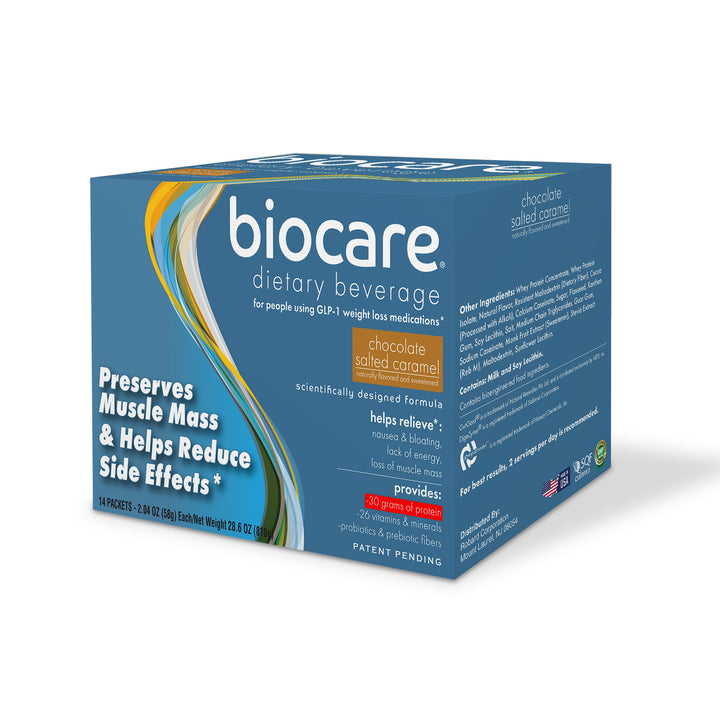 30G Protein Chocolate Salted Caramel Biocare Dietary Beverage (14-Count)