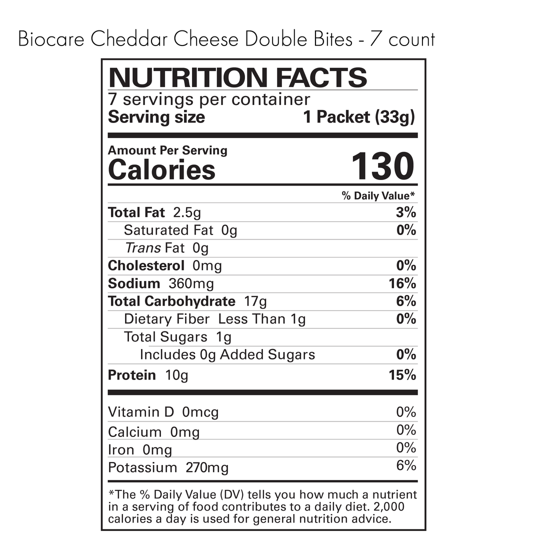 High Protein Cheddar Cheese Double Bites