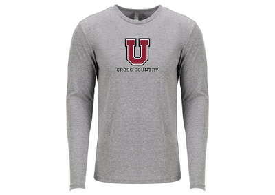 Camiseta de manga larga triblend para hombre de Union College XC - Next Level Apparel (6071)