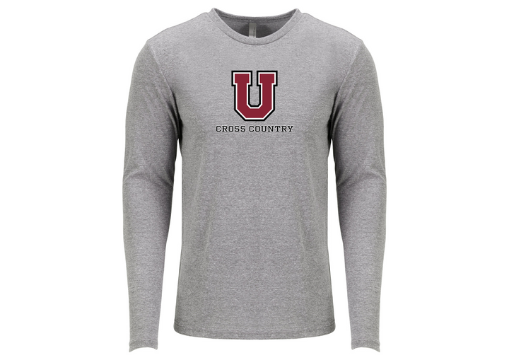 Union College XC - Next Level Apparel Men's Triblend Long-Sleeve Crew (6071)