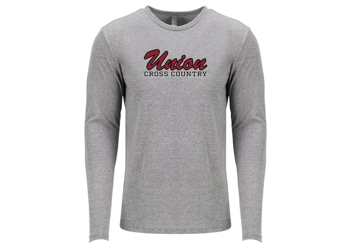 Union College XC - Next Level Apparel Men's Triblend Long-Sleeve Crew (6071)