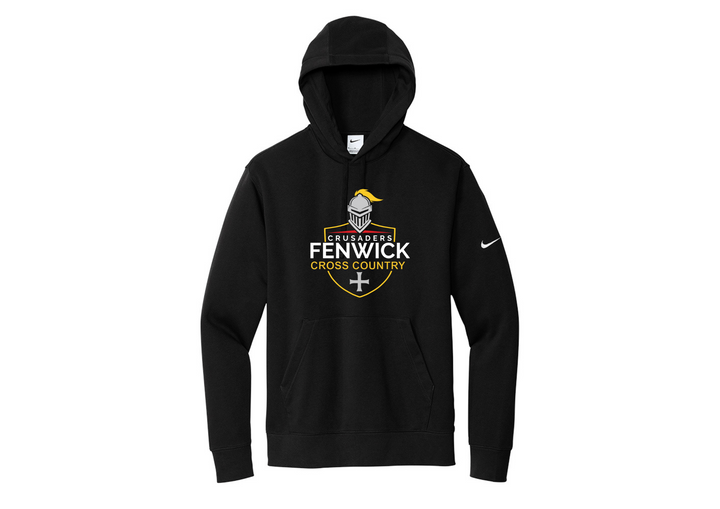 Sudadera con capucha y logo Nike Club Fleece Sleeve del equipo Bishop Fenwick XC (NKDR1499)