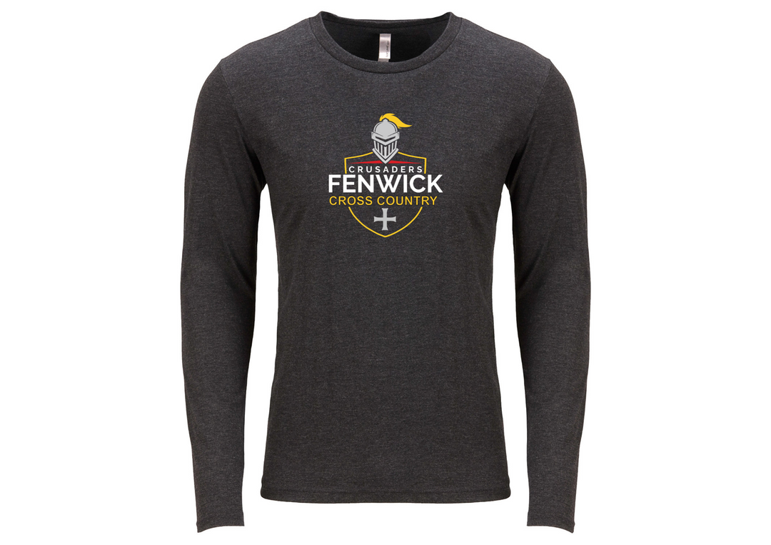 Camiseta de manga larga triblend para hombre del equipo Bishop Fenwick XC de Next Level Apparel (6071)