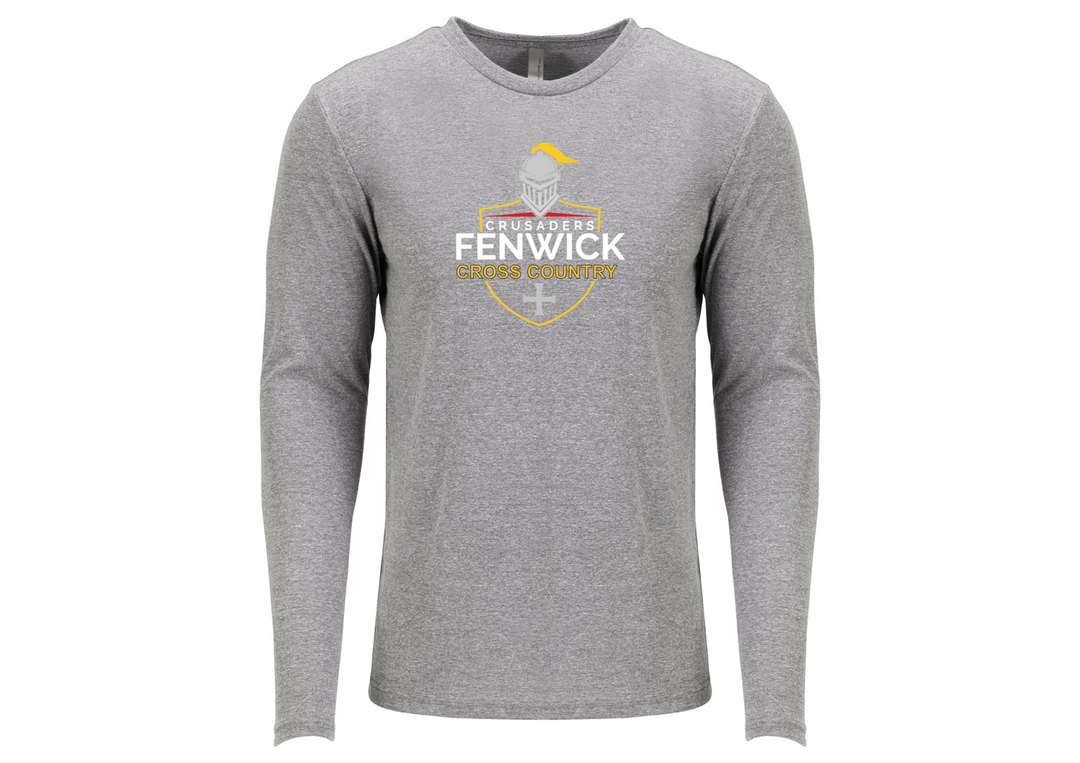 Camiseta de manga larga triblend para hombre del equipo Bishop Fenwick XC de Next Level Apparel (6071)