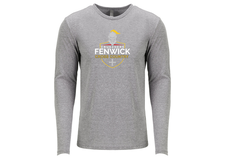 Camiseta de manga larga triblend para hombre del equipo Bishop Fenwick XC de Next Level Apparel (6071)