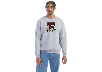 Tienda de la escuela secundaria Falmouth: sudadera con cuello redondo Champion (S600)