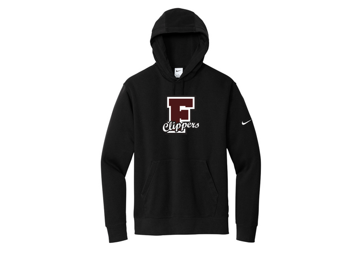 Falmouth HS School Store - Nike Club Fleece Sleeve Swoosh Pullover Hoodie (NKDR1499)