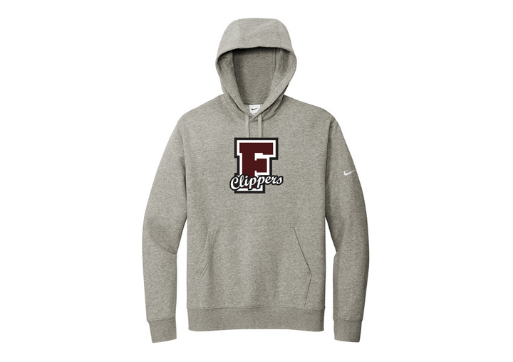 Falmouth HS School Store - Nike Club Fleece Sleeve Swoosh Pullover Hoodie (NKDR1499)