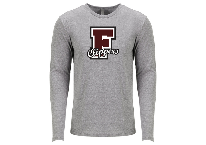 Falmouth HS School Store - Next Level Apparel Men's Triblend Long-Sleeve Crew (6071)