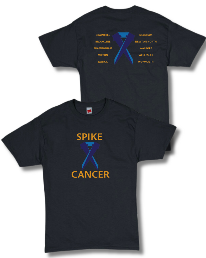 Camiseta de manga corta esencial para adultos Spike Cancer (5280)