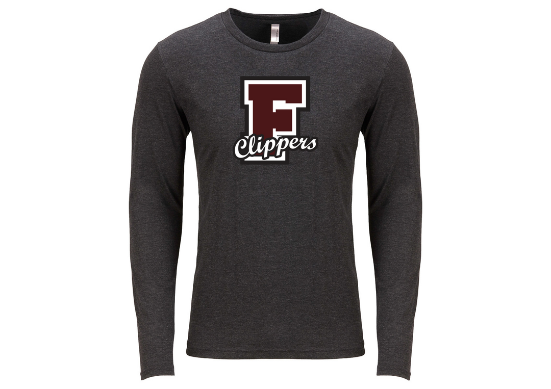 Falmouth HS School Store - Next Level Apparel Men's Triblend Long-Sleeve Crew (6071)