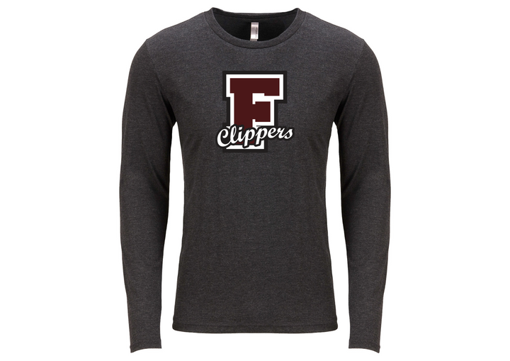 Falmouth HS School Store - Next Level Apparel Men's Triblend Long-Sleeve Crew (6071)