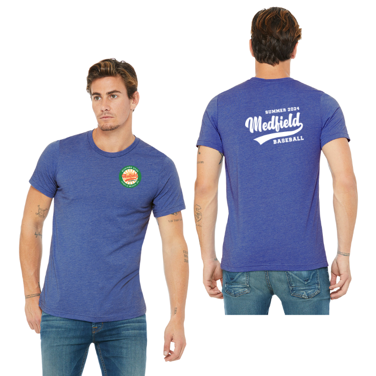 Camiseta unisex de béisbol de Medfield 12U (3001CVC)