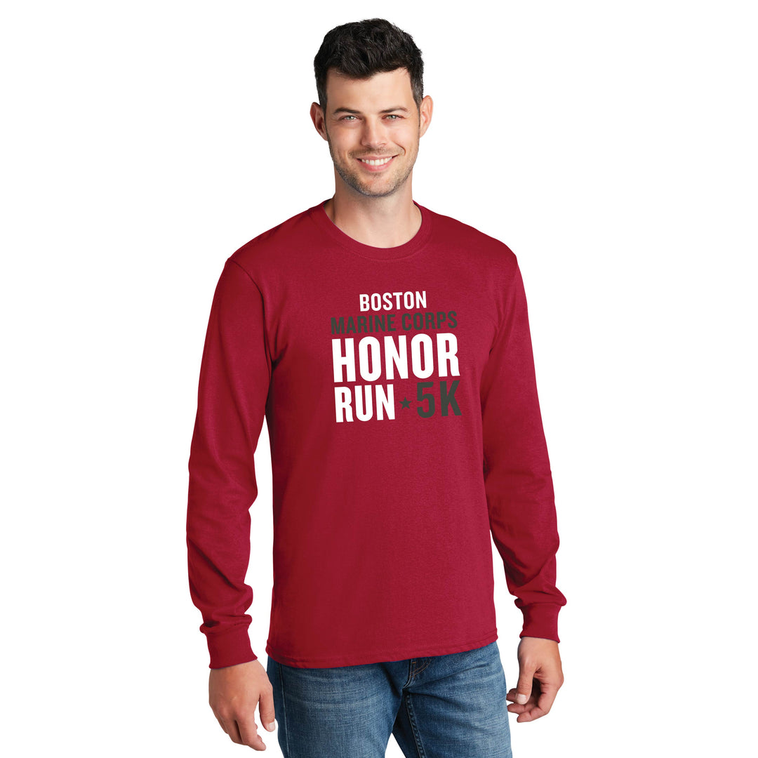 Boston Marine Corps Honor Run 5K - Adult Cotton Long Sleeve Tee (PC54LS)