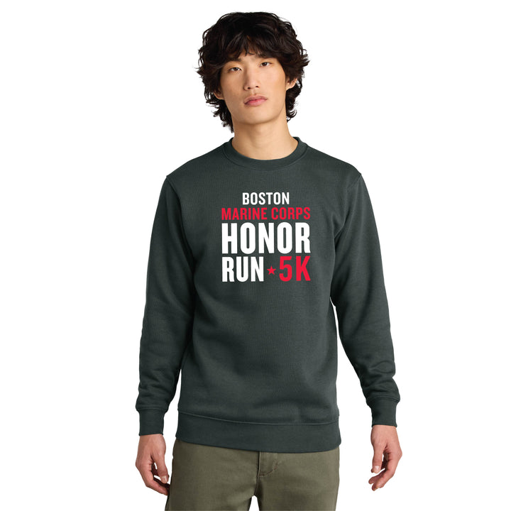 Boston Marine Corps Honor Run 5K - Unisex Fleece Crewneck Sweatshirt (DT6104)