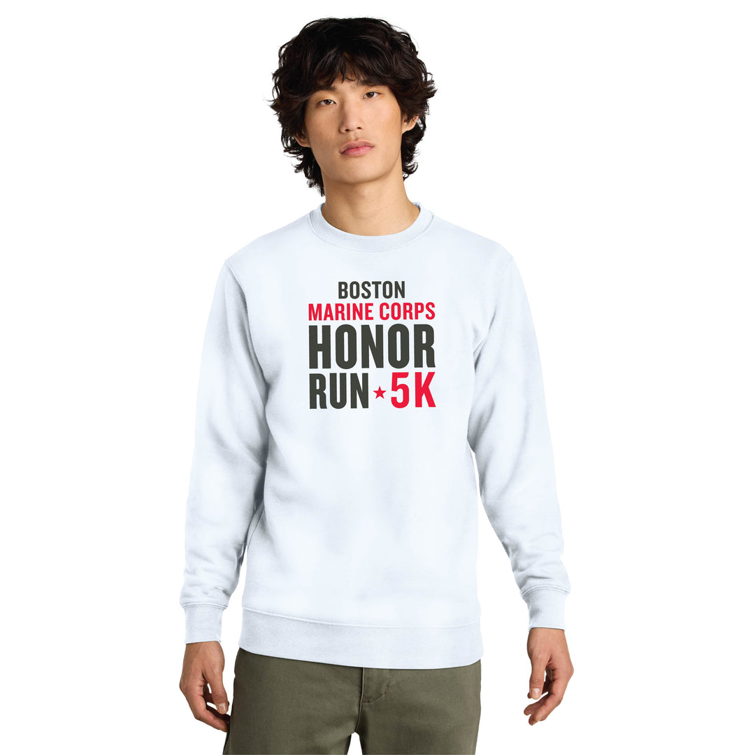 Boston Marine Corps Honor Run 5K - Unisex Fleece Crewneck Sweatshirt (DT6104)