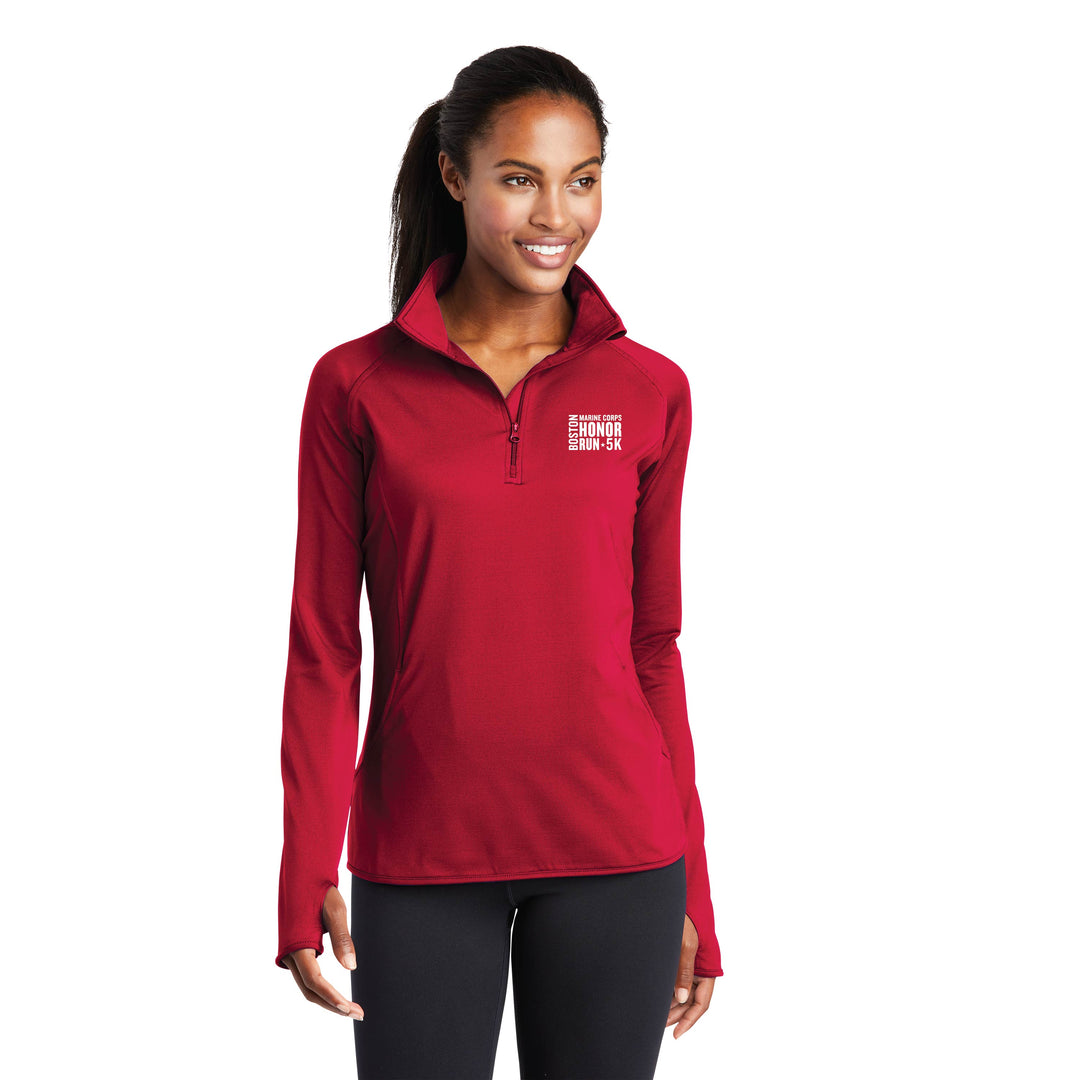 Boston Marine Corps Honor Run 5K - 1/4-Zip Pullover (LST850)