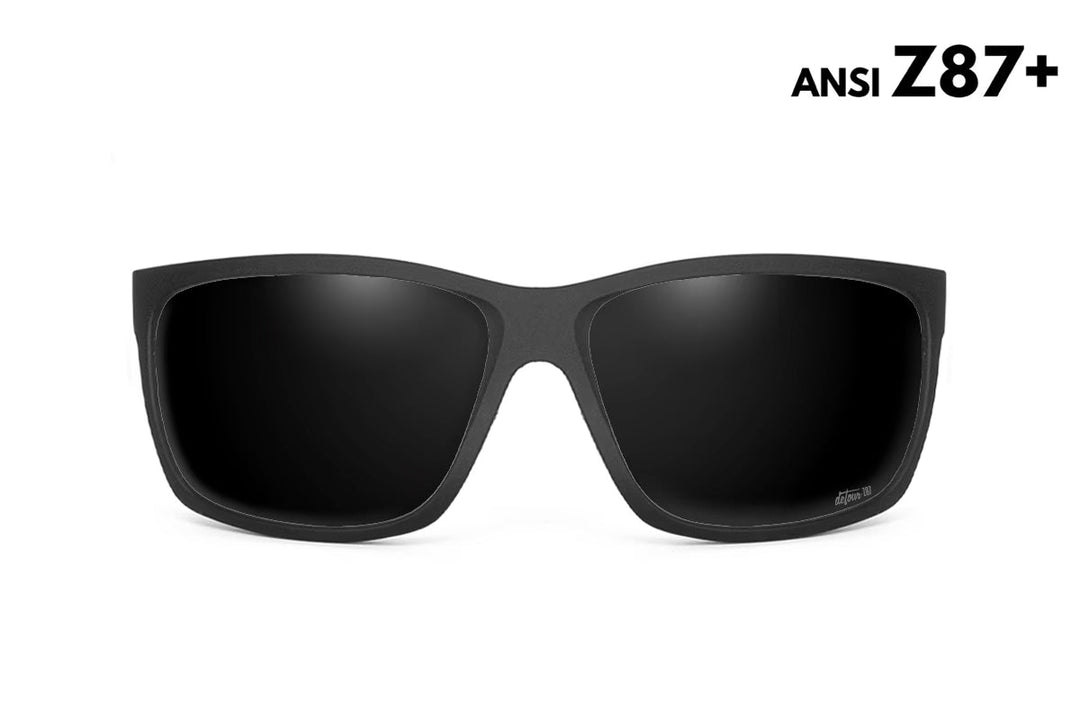 Breach - Matte Black - Jet Black Polarized ANSI Z87+
