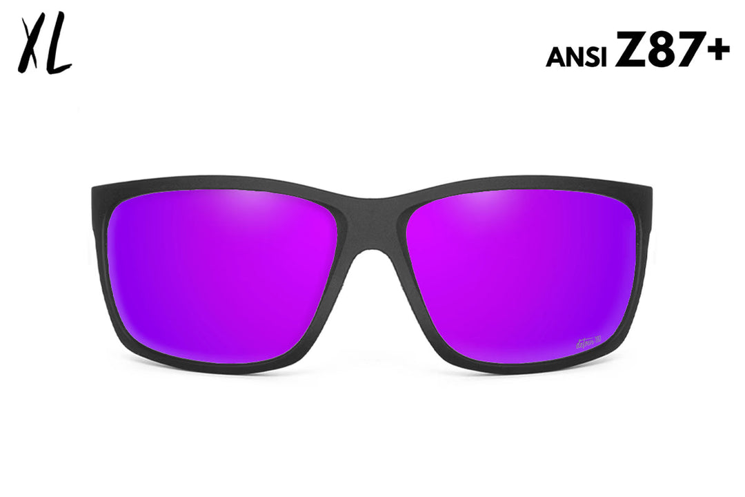 Breach XL - Matte Black - Purple Polarized ANSI Z87+