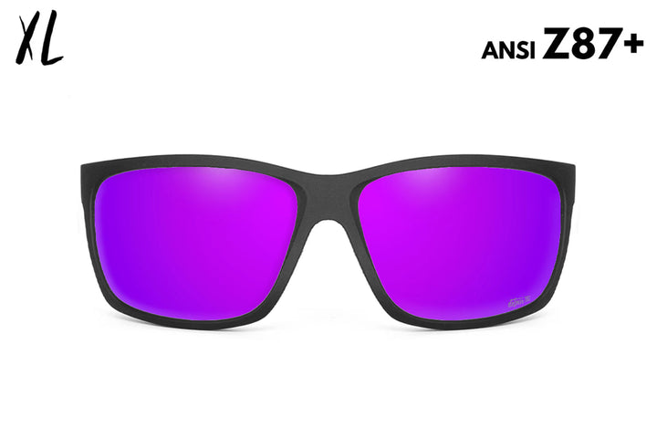 Breach XL - Matte Black - Purple Polarized ANSI Z87+