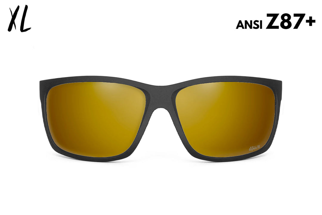 Breach XL - Matte Black - 24k Gold Polarized ANSI Z87+