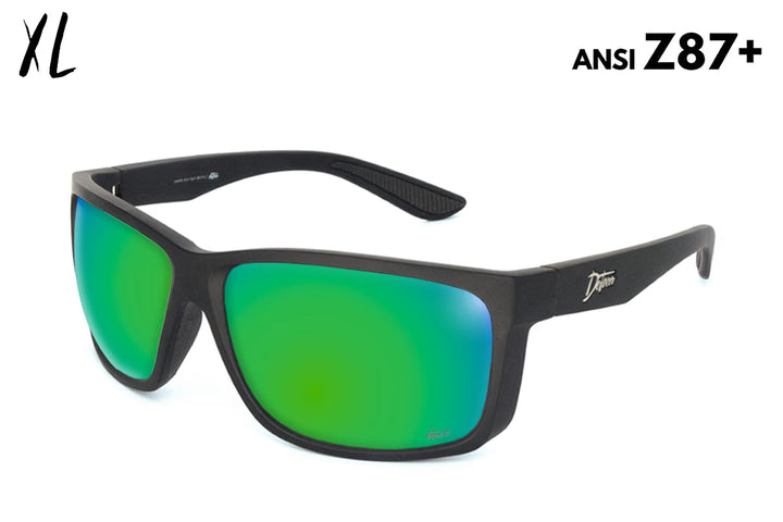 Breach XL - Matte Black - Green Machine Polarized ANSI Z87+