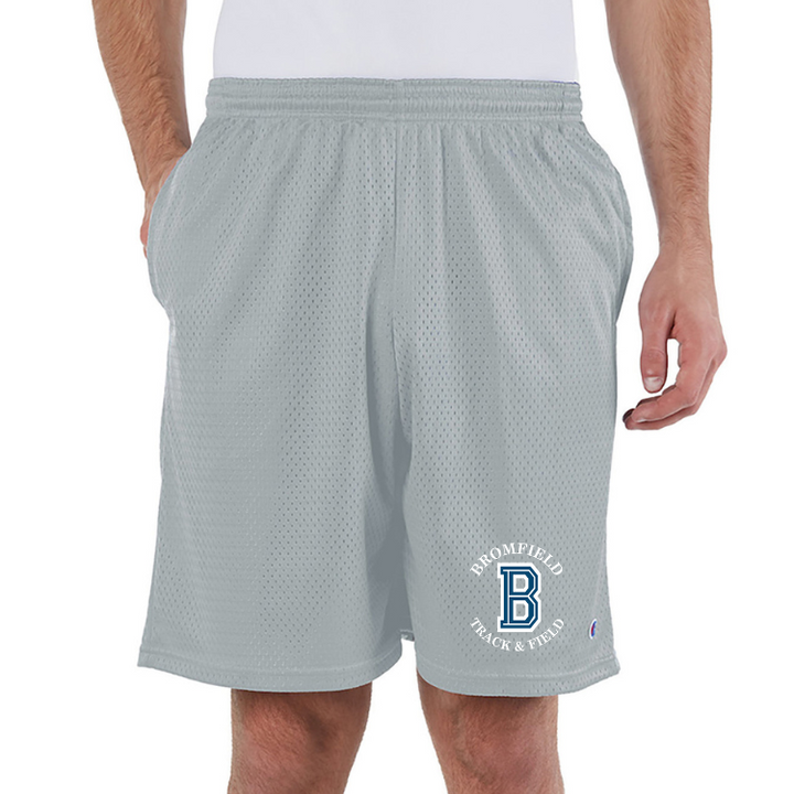 Pantalón corto de malla con bolsillos para adultos Bromfield Track &amp; Field (81622)