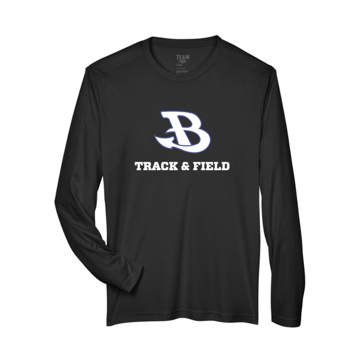 Camiseta de manga larga de alto rendimiento de Burlington Track &amp; Field (TT11L)