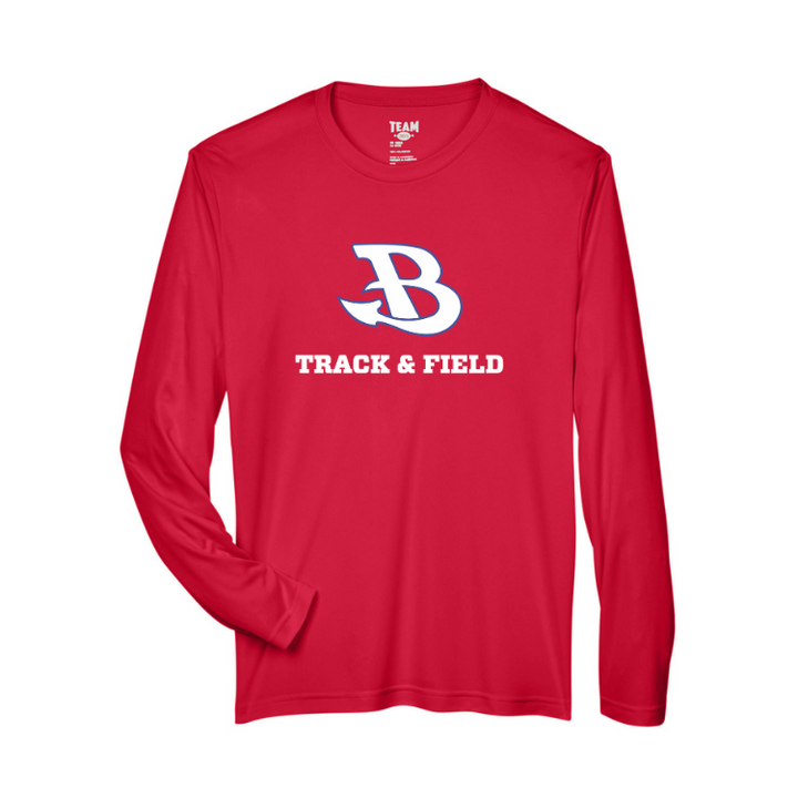 Camiseta de manga larga de alto rendimiento de Burlington Track &amp; Field (TT11L)