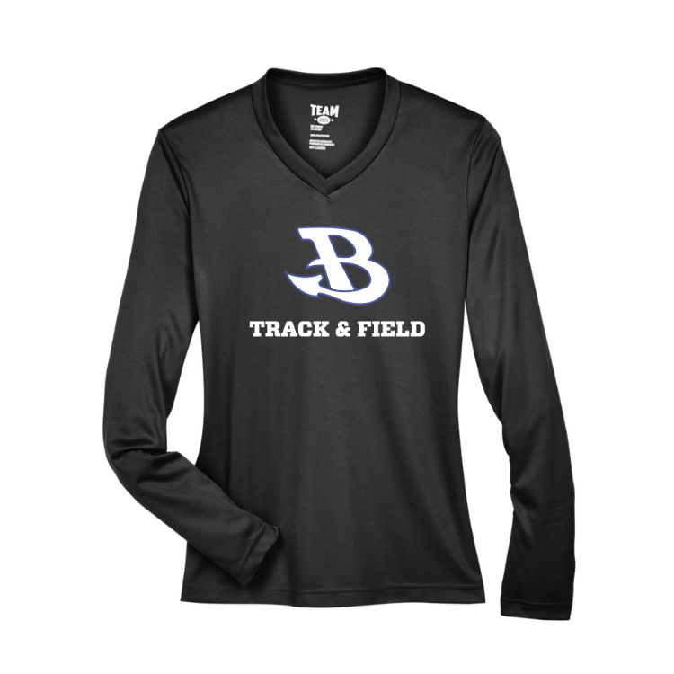 Camiseta de manga larga de rendimiento Zone de Burlington Track &amp; Field (TT11WL)