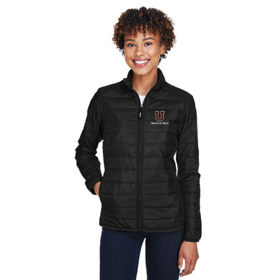 Chaqueta acolchada para mujer de Union College Track & Field (CE700W)
