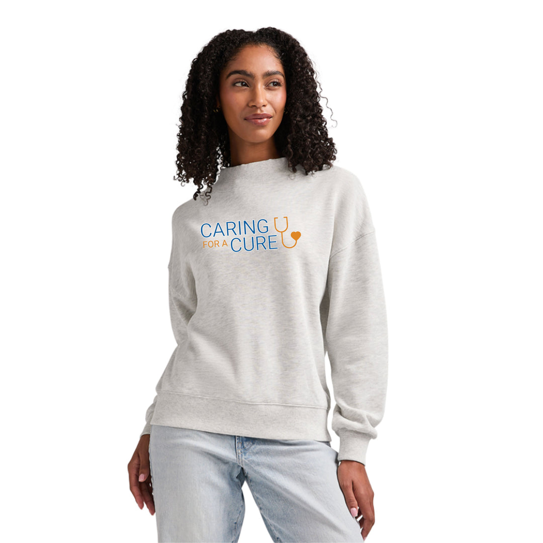 Caring for a Cure - Charles River Apparel Women's Willow Mock Neck (5726)