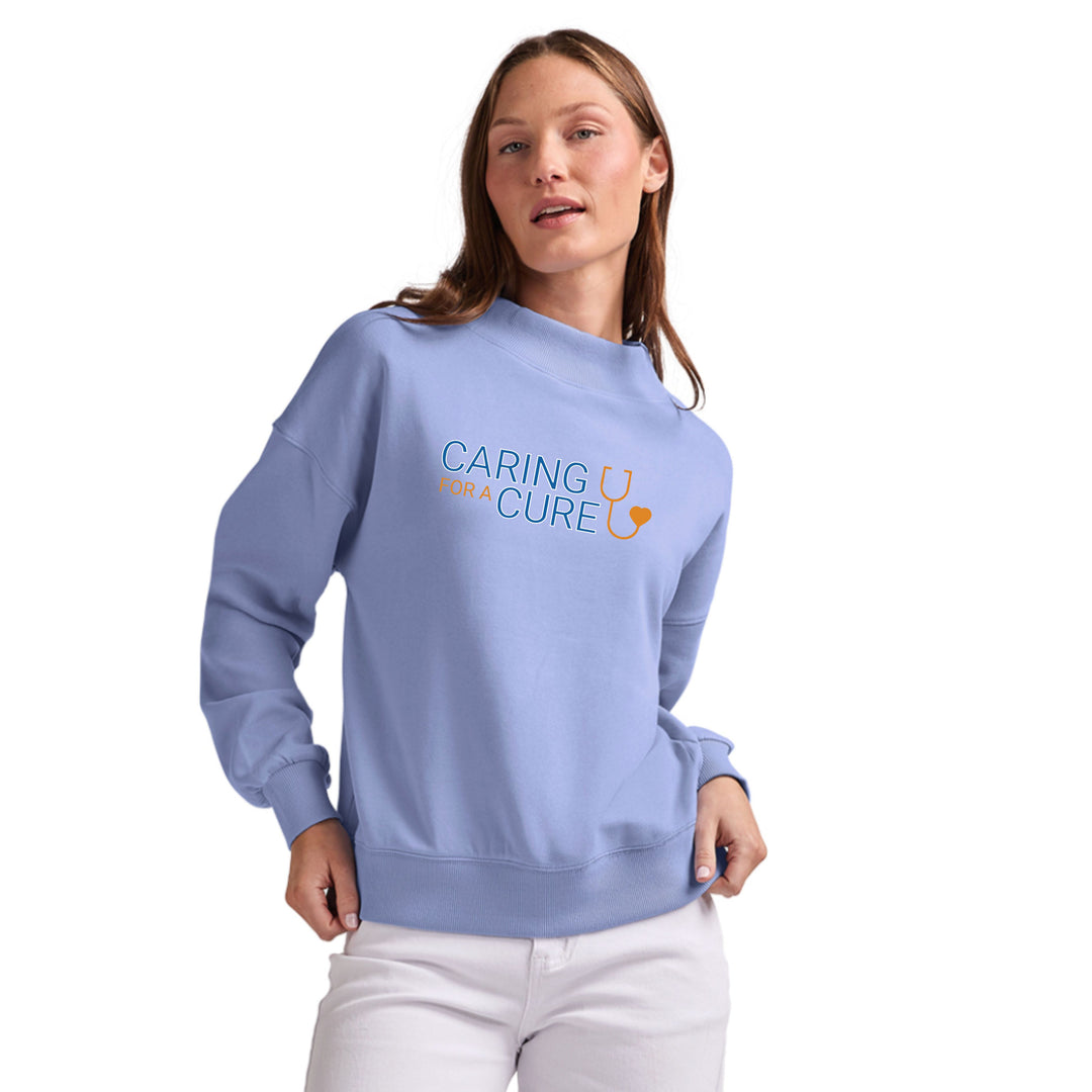 Caring for a Cure - Charles River Apparel Women's Willow Mock Neck (5726)