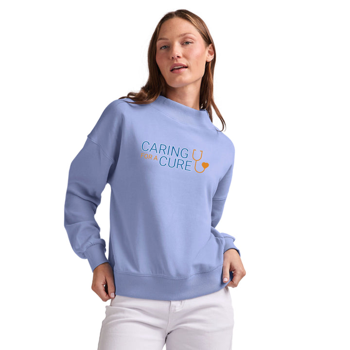 Caring for a Cure - Charles River Apparel Women's Willow Mock Neck (5726)