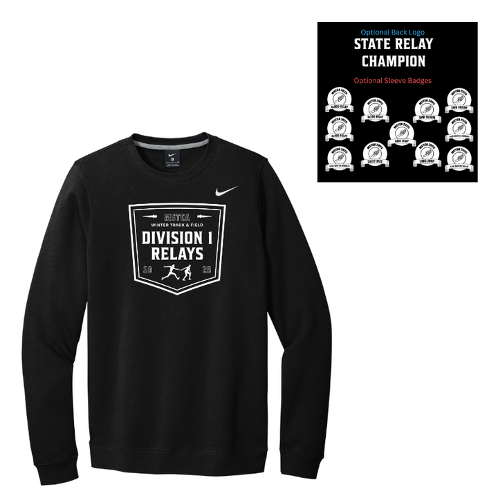 MSTCA State Relay- Nike Club Fleece Crewneck (CJ1614)