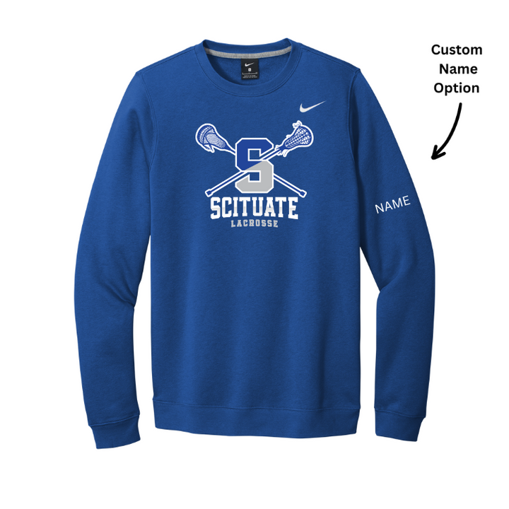 Scituate Lacrosse - Nike Club Fleece Unisex Crewneck (CJ1614)