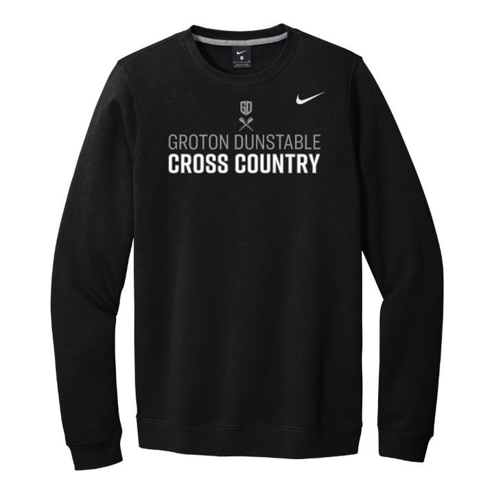 Groton Dunstable Cross Country - Unisex Adult Nike Club Fleece Crew (CJ1614)