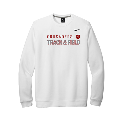 Groton Dunstable Track & Field - Unisex Adult Nike Club Fleece Crew (CJ1614)