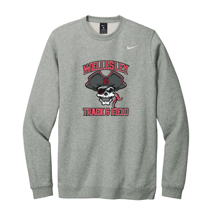 Wellesley Track & Field - Nike Club Fleece Crew (CJ1614)