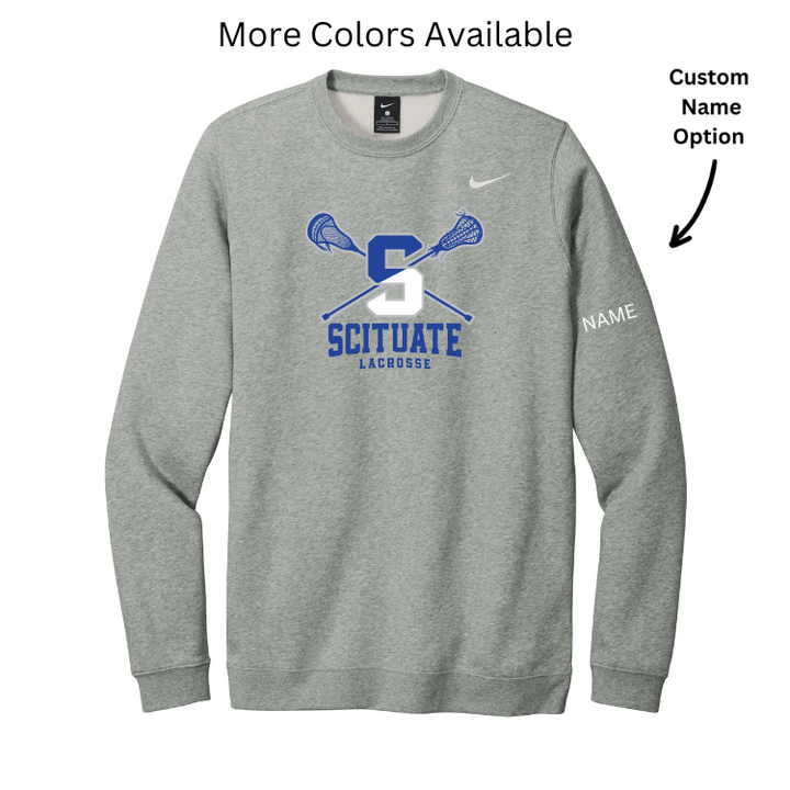 Scituate Lacrosse - Nike Club Fleece Unisex Crewneck (CJ1614)