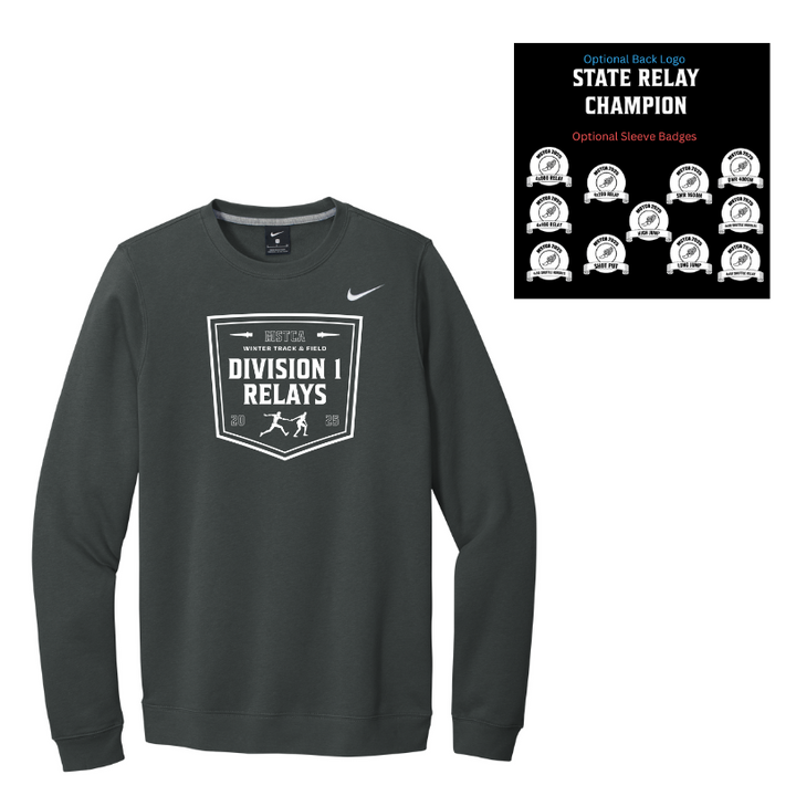 MSTCA State Relay- Nike Club Fleece Crewneck (CJ1614)