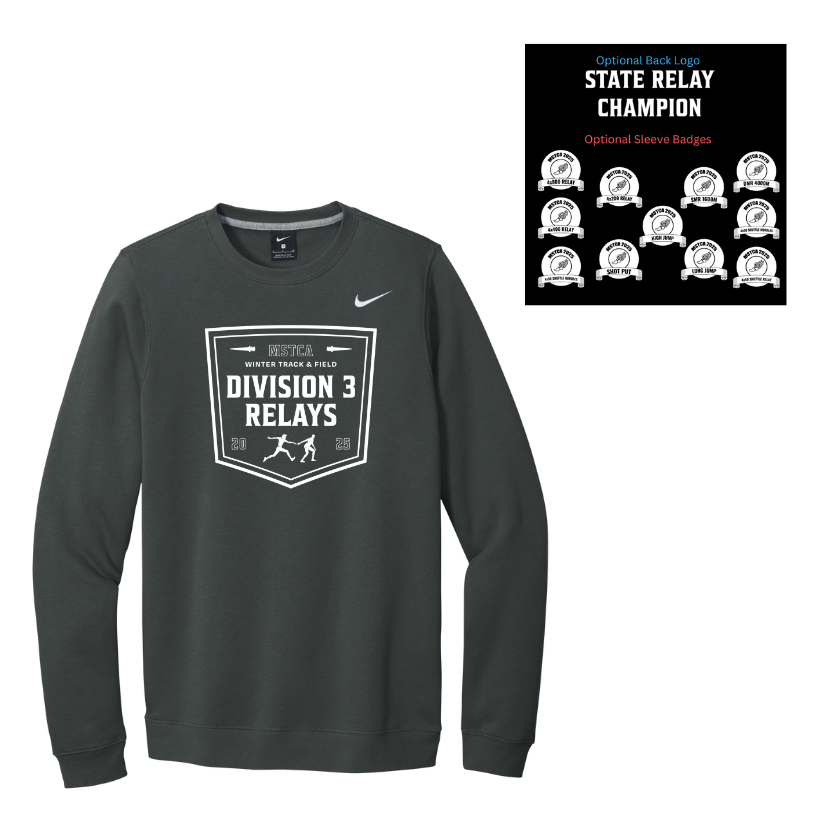 MSTCA State Relay- Nike Club Fleece Crewneck (CJ1614)