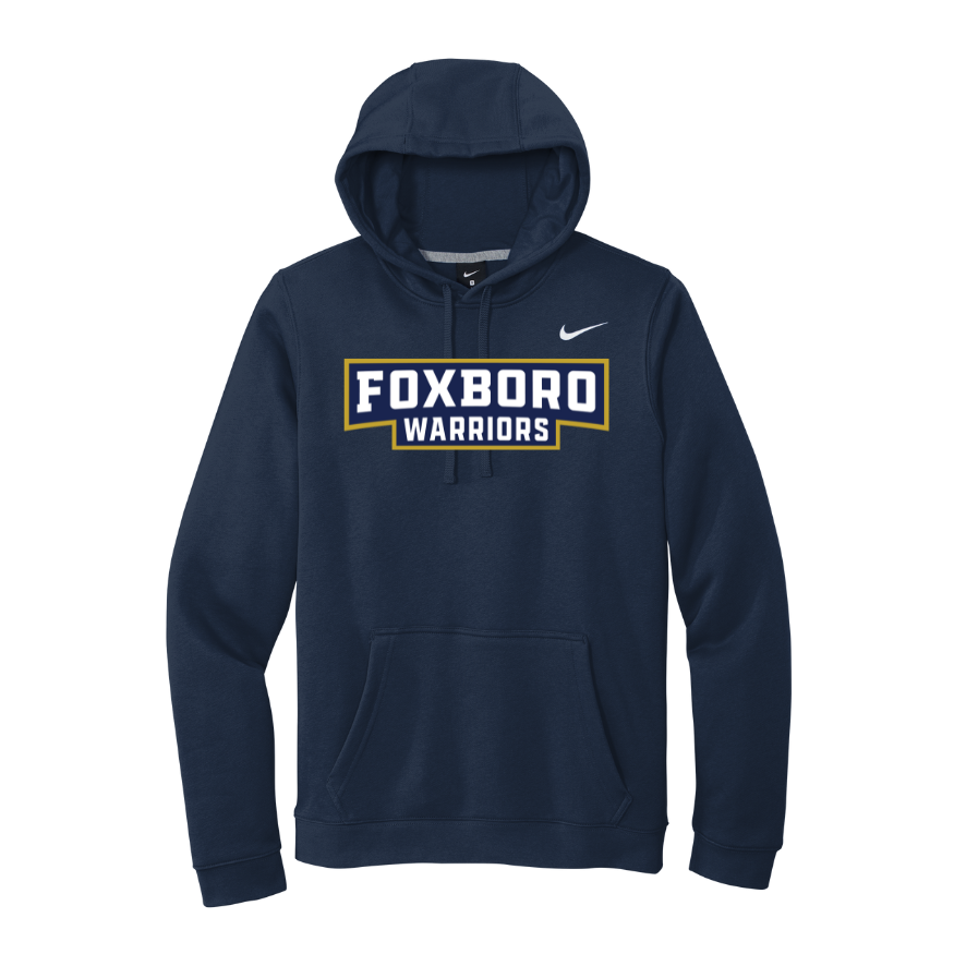 Foxboro Boys Soccer - Nike Club Fleece Pullover Hoodie (CJ1611)
