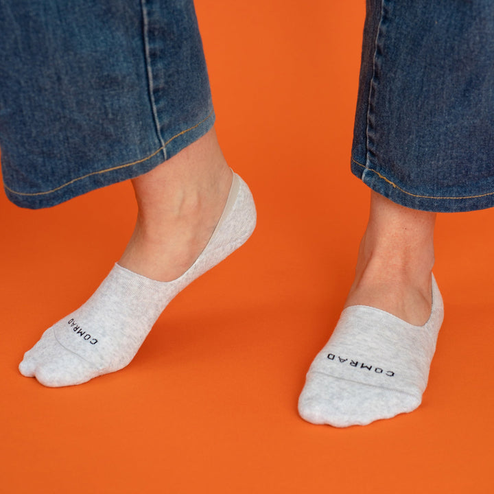 Combed Cotton No Show Socks - 3 Pack