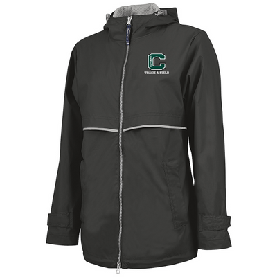 Canton Track & Field - Chaqueta impermeable para mujer de los New Englanders (5099)