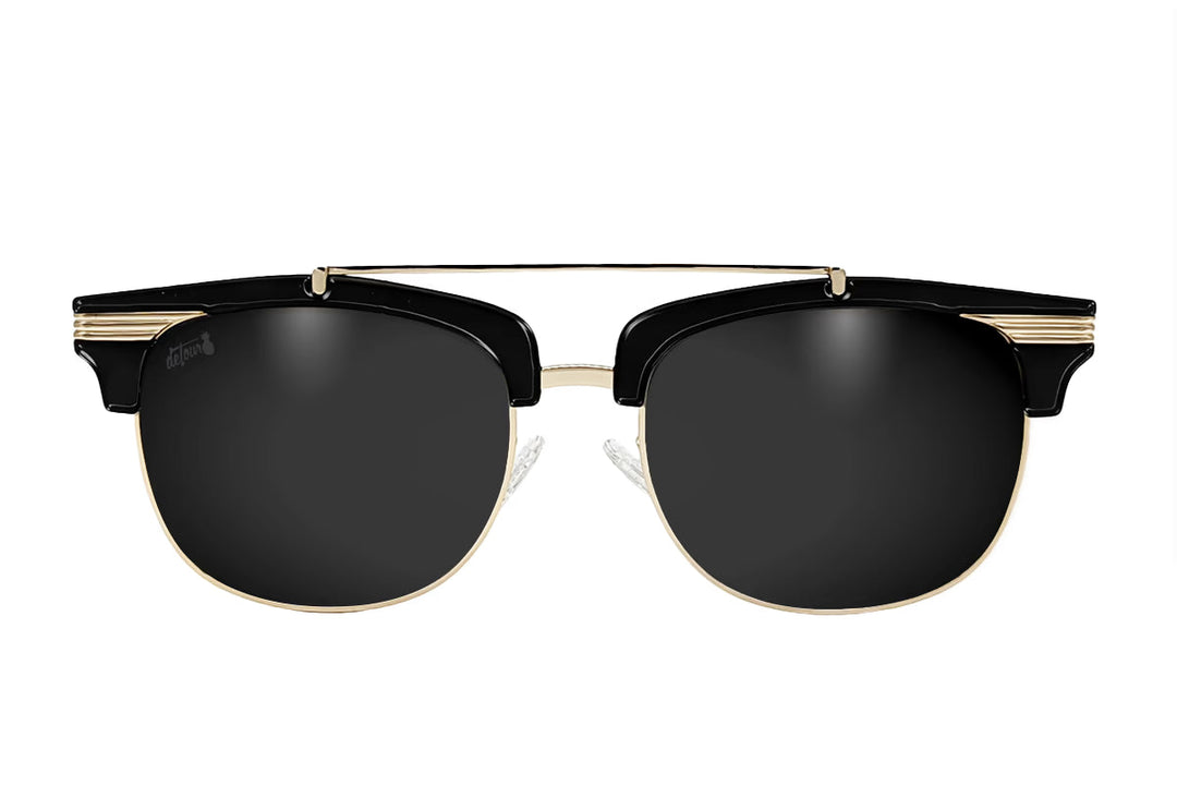 Gloss Black Gold - Jet Black Lens Polarized - Castaway